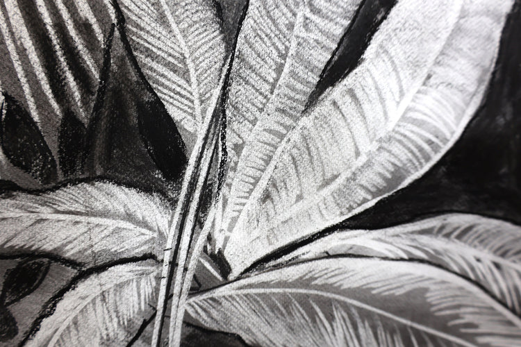 
Deep Jungle by Dominic Virtosu: original work, 151x125cm, charcoal on paper, 2024 (view 4)