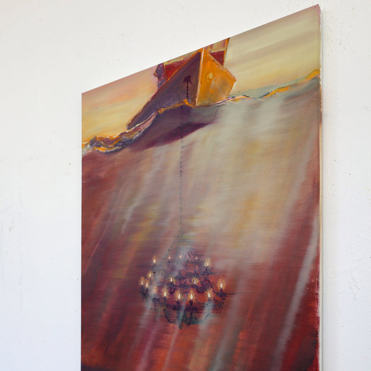 
Fishing for Happiness by Dominic Virtosu: original work, 61x88.5cm, oil on canvas, 2025 (view 4)