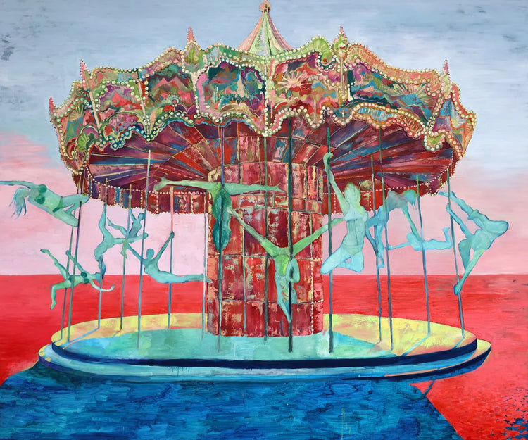 
Coachella Vibes by Dominic Virtosu: original work, 150x180cm / 59.5x70.8 in, oil on canvas, 2024 (view 3)