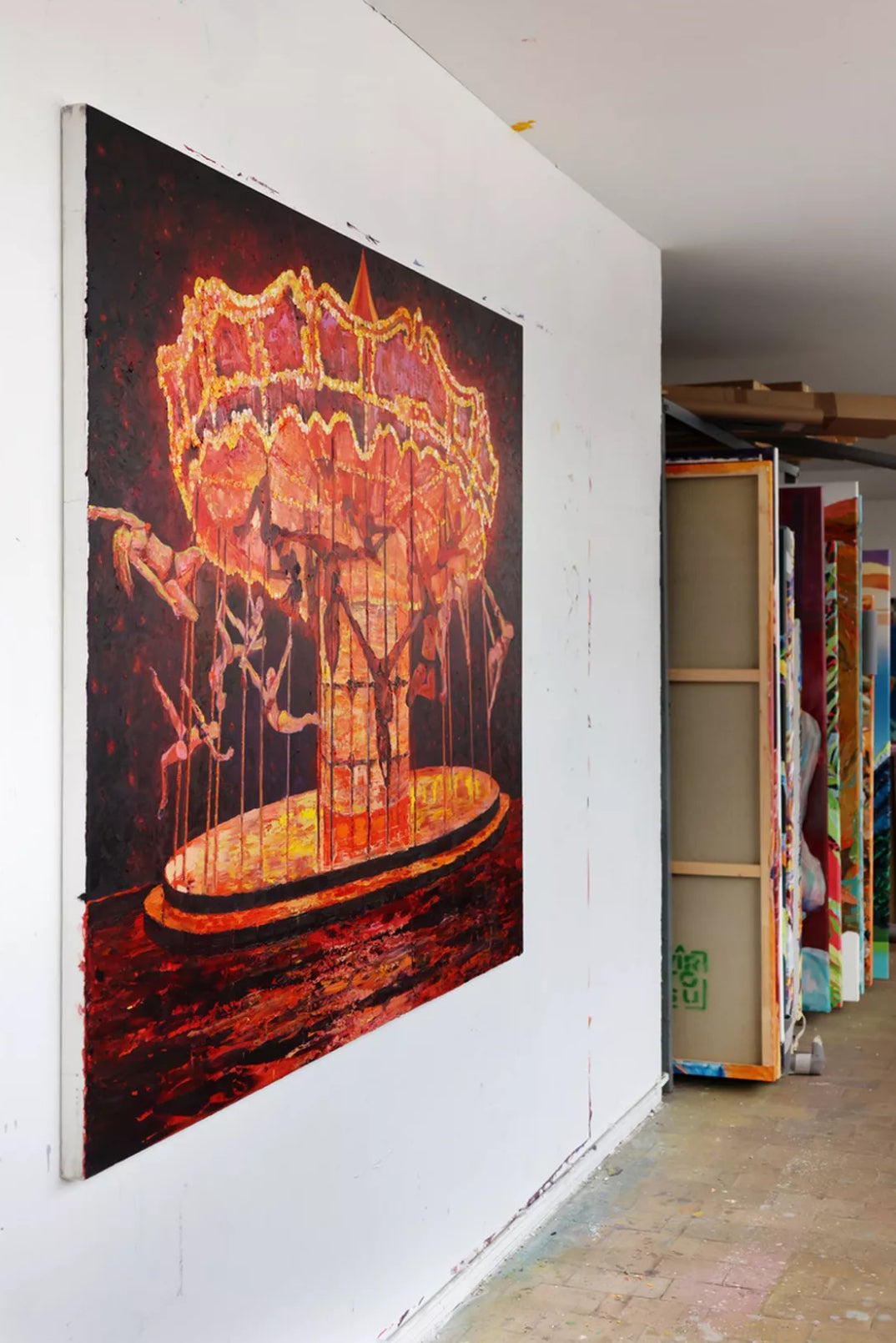 
Survival of the Fittest by Dominic Virtosu: original work, 150x180cm / 59.5x70.8 in, oil on canvas, 2023 (view 8)