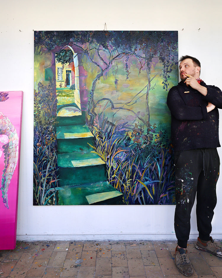
Looking Through by Dominic Virtosu: original work, 180x150cm / 70.8x59.5 in, oil on canvas, 2021 (view 3)