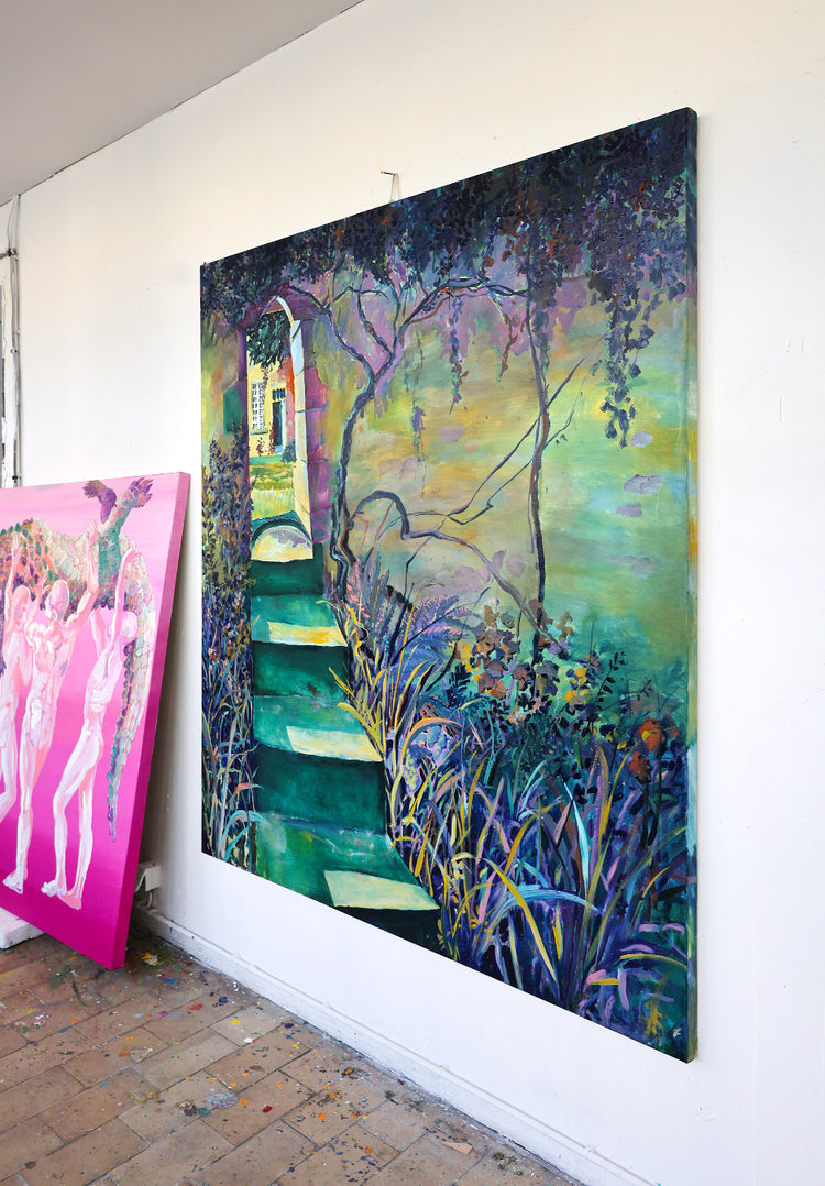
Looking Through by Dominic Virtosu: original work, 180x150cm / 70.8x59.5 in, oil on canvas, 2021 (view 2)