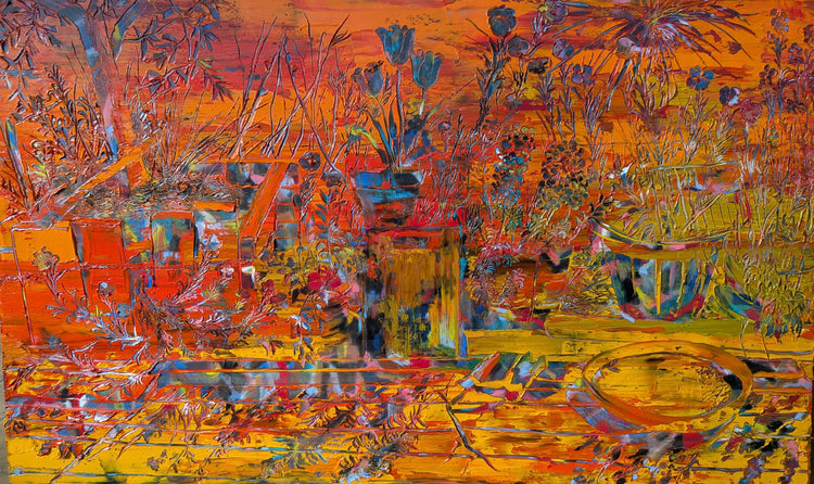 
Jazzy Sunshine by Dominic Virtosu: original work, 150x130cm / 59.06x51.18 in, oil on canvas, 2025