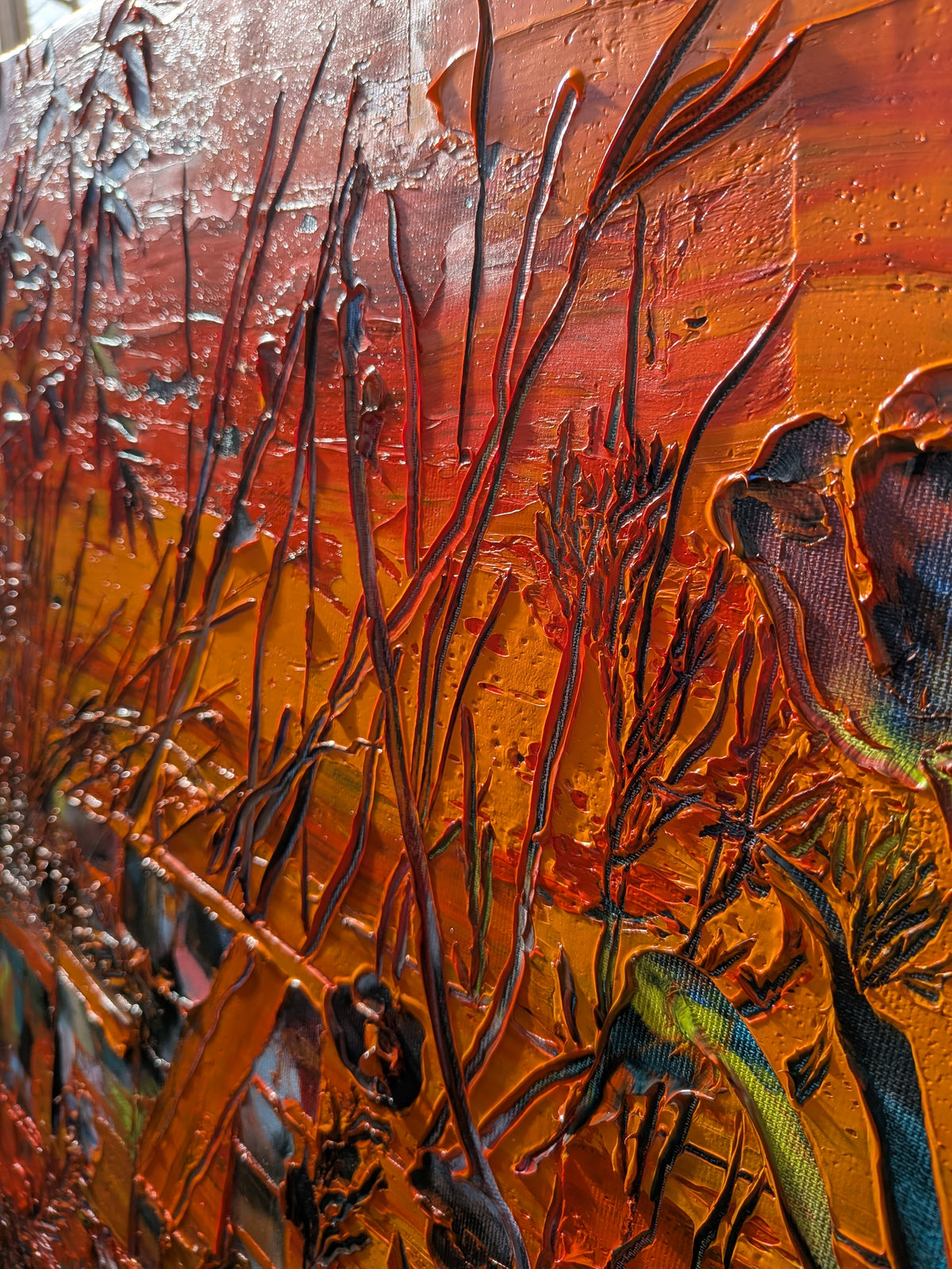 
Jazzy Sunshine by Dominic Virtosu: original work, 150x130cm / 59.06x51.18 in, oil on canvas, 2025 (view 5)