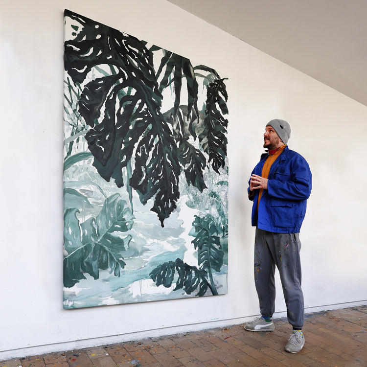 
Spontaneous Jungle by Dominic Virtosu: original work, 200x150cm / 78.74x59.06 in, oil on canvas, 2024 (view 2)