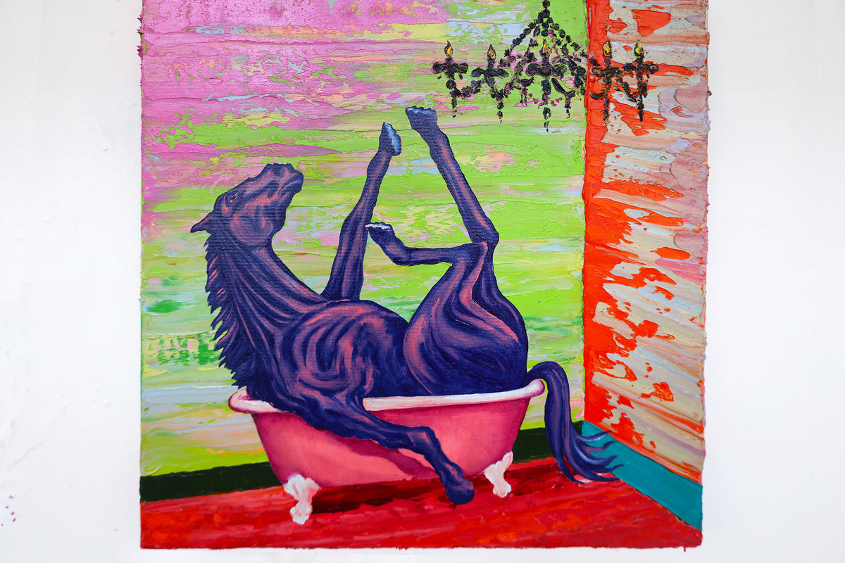 
Purple Dream by Dominic Virtosu: original work, 50x50cm, oil on canvas, 2023 (view 4)