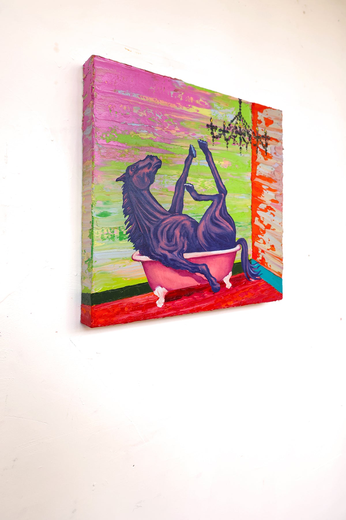 
Purple Dream by Dominic Virtosu: original work, 50x50cm, oil on canvas, 2023 (view 6)