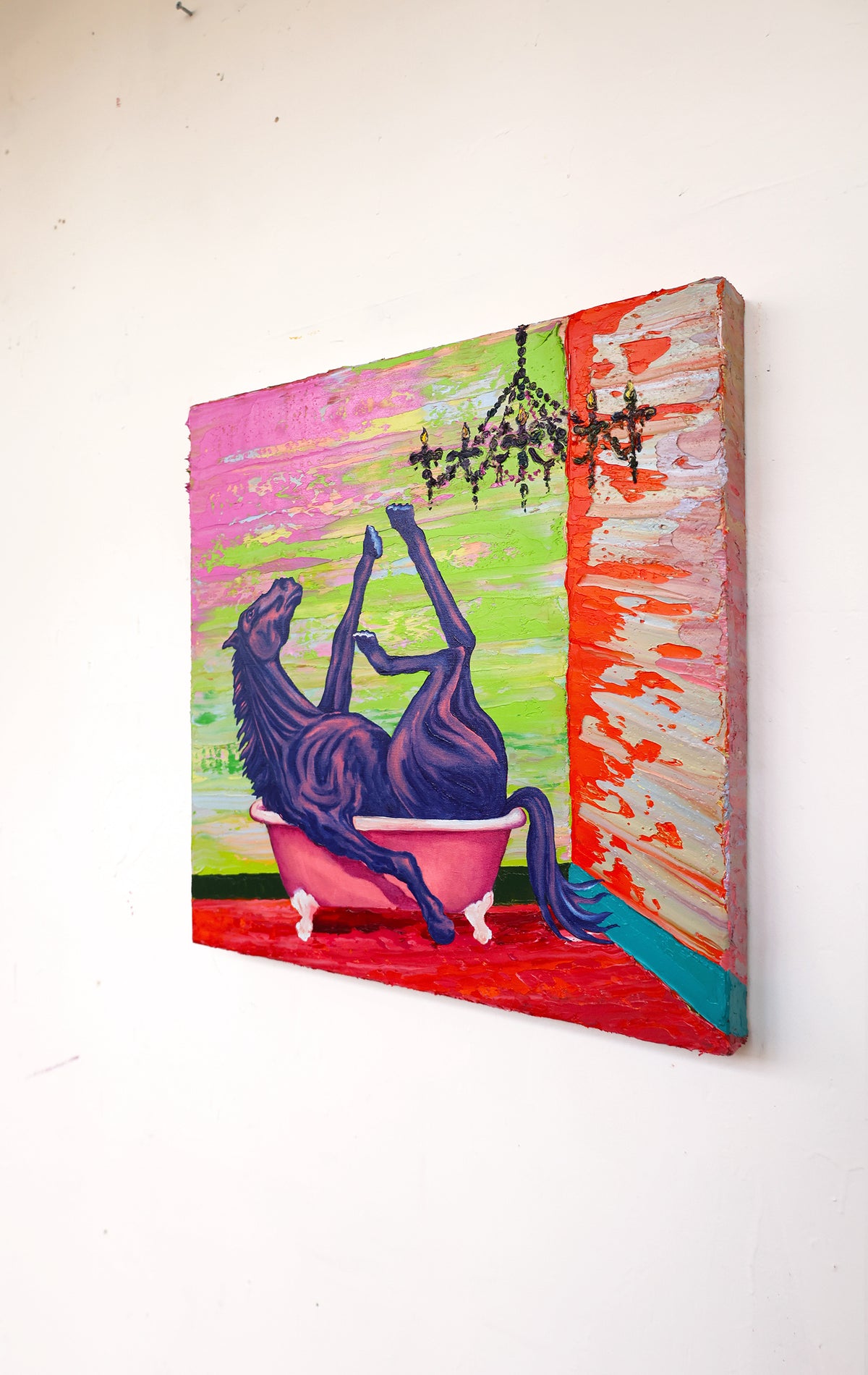 
Purple Dream by Dominic Virtosu: original work, 50x50cm, oil on canvas, 2023 (view 5)