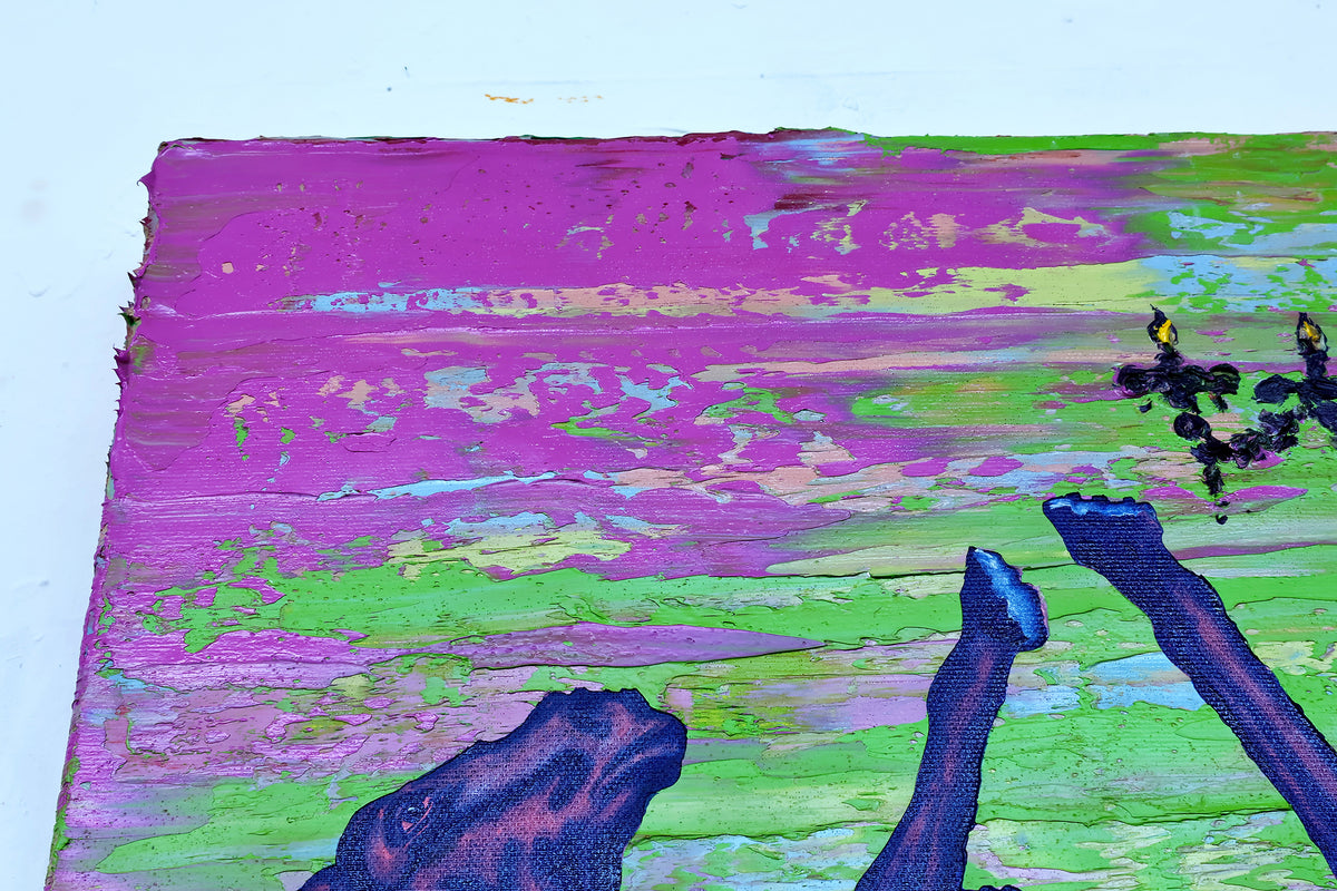 
Purple Dream by Dominic Virtosu: original work, 50x50cm, oil on canvas, 2023 (view 9)