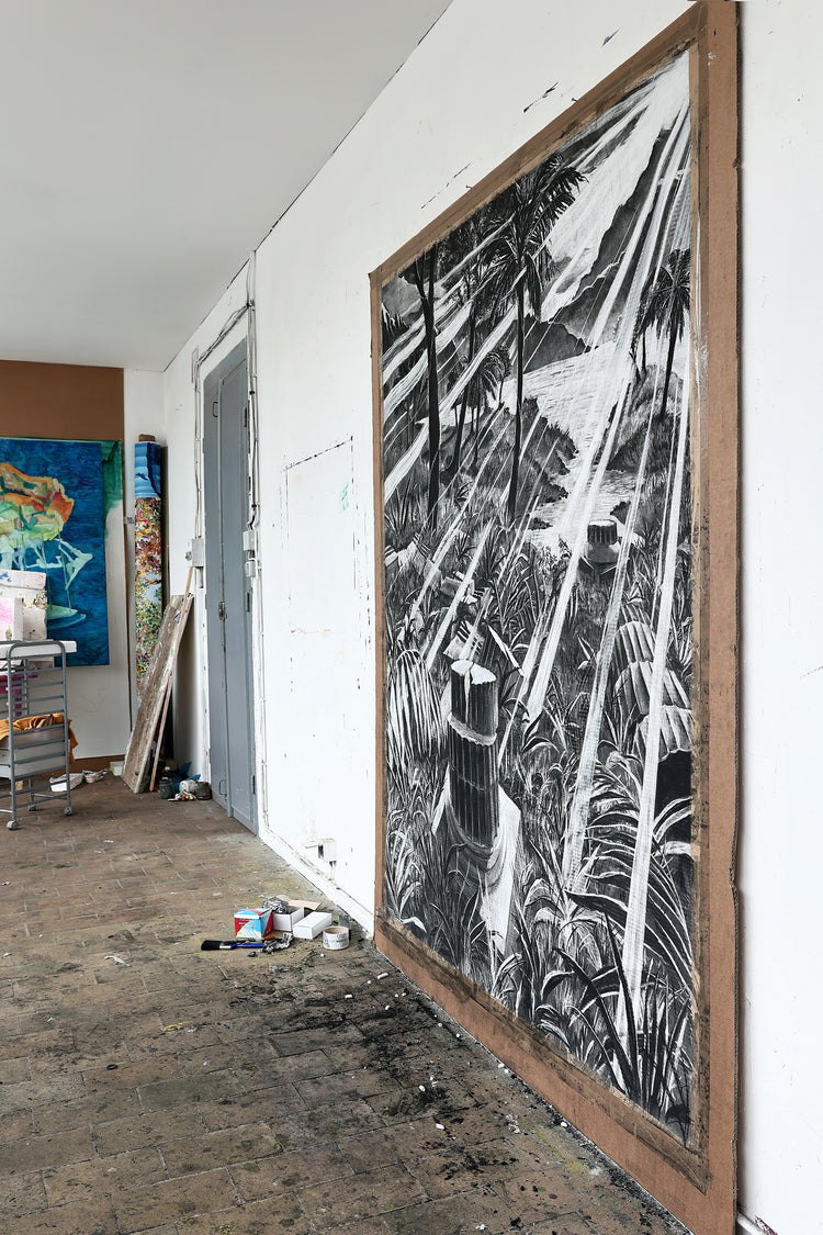 
The Time is Now by Dominic Virtosu: original work, 200x150cm / 78.74x59.06 in, Charcoal on Paper, 2024 (view 3)