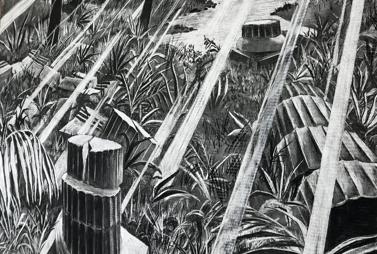 
The Time is Now by Dominic Virtosu: original work, 200x150cm / 78.74x59.06 in, Charcoal on Paper, 2024 (view 15)