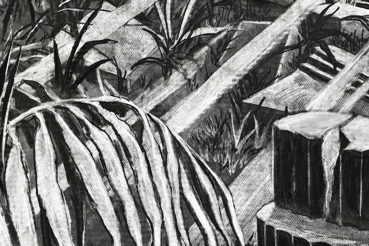 
The Time is Now by Dominic Virtosu: original work, 200x150cm / 78.74x59.06 in, Charcoal on Paper, 2024 (view 18)