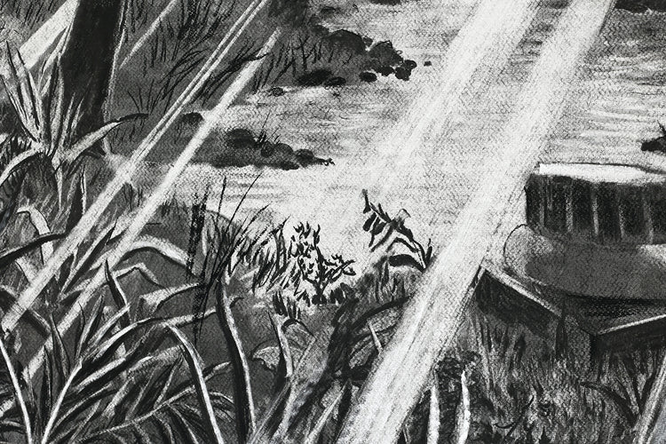 
The Time is Now by Dominic Virtosu: original work, 200x150cm / 78.74x59.06 in, Charcoal on Paper, 2024 (view 19)