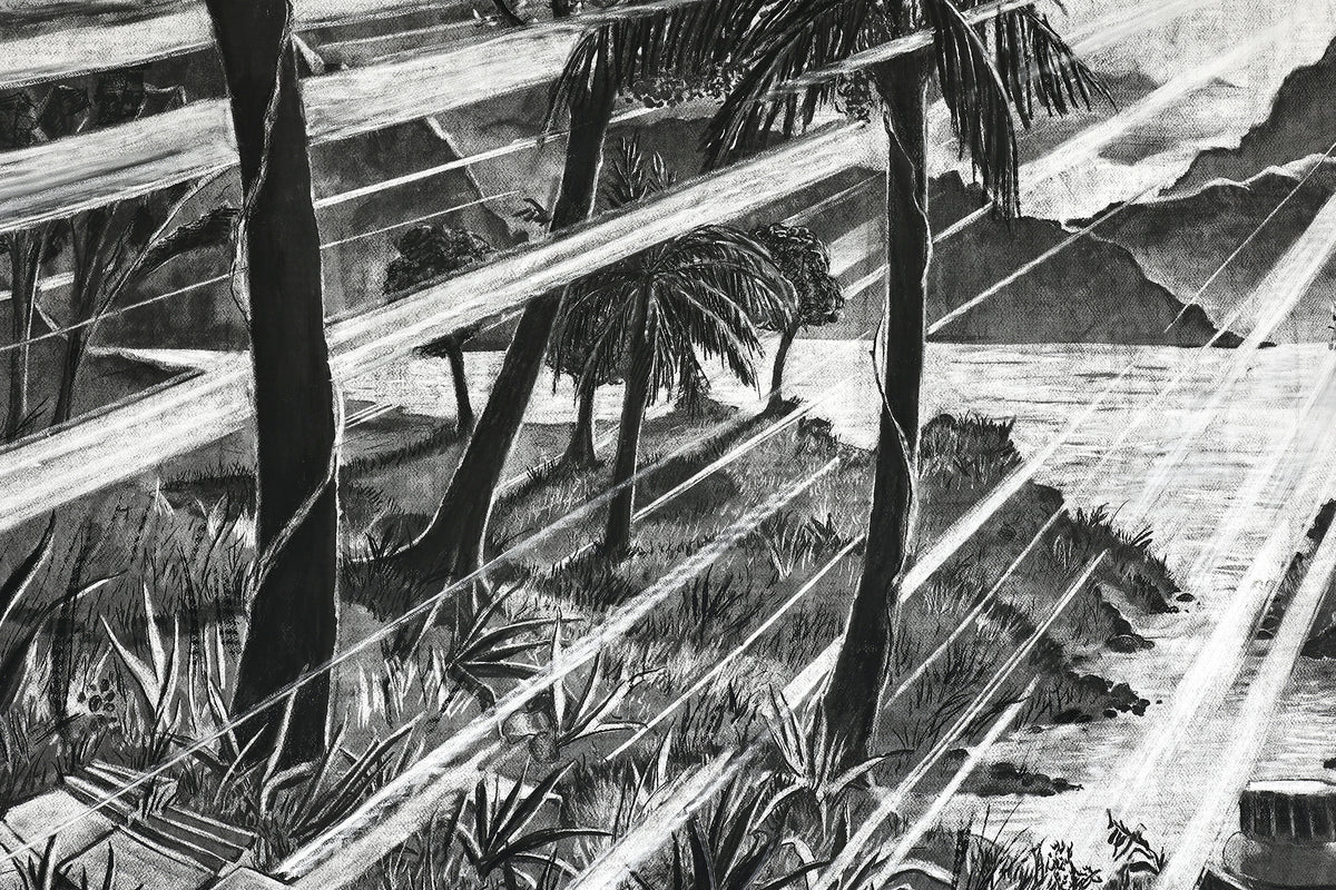 
The Time is Now by Dominic Virtosu: original work, 200x150cm / 78.74x59.06 in, Charcoal on Paper, 2024 (view 20)