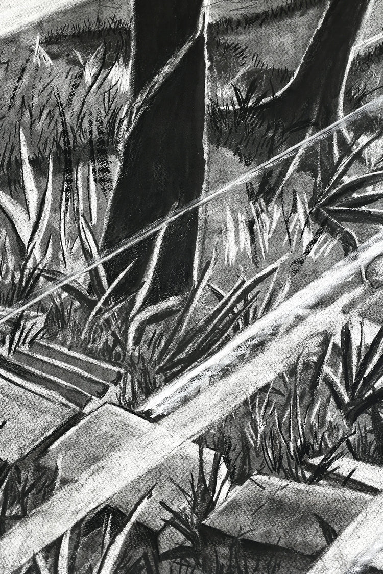 
The Time is Now by Dominic Virtosu: original work, 200x150cm / 78.74x59.06 in, Charcoal on Paper, 2024 (view 23)