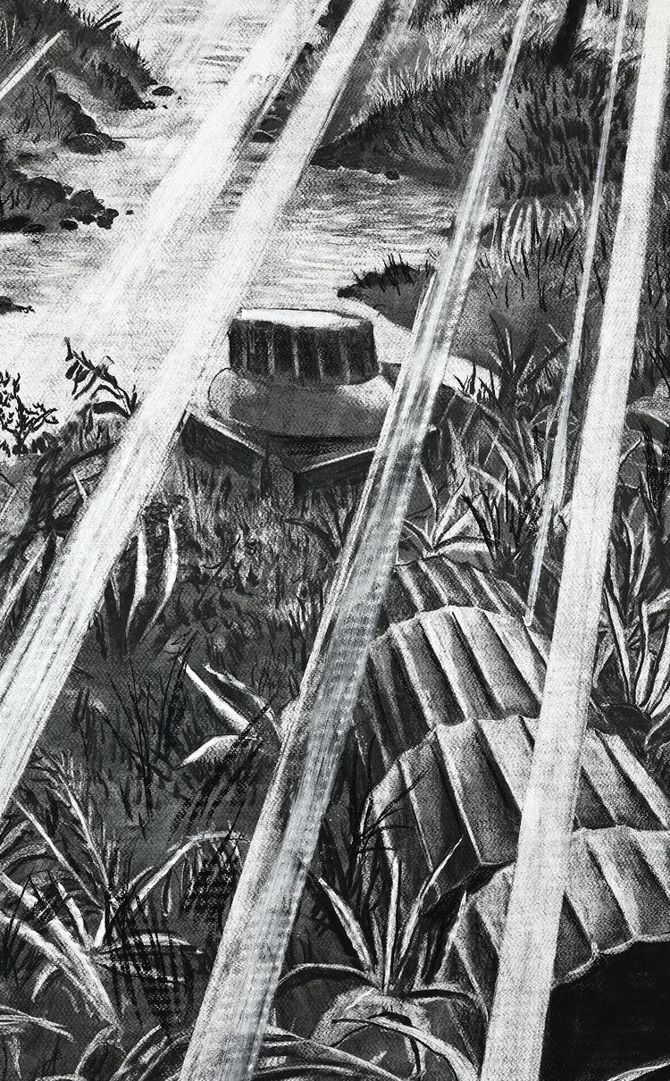 
The Time is Now by Dominic Virtosu: original work, 200x150cm / 78.74x59.06 in, Charcoal on Paper, 2024 (view 25)
