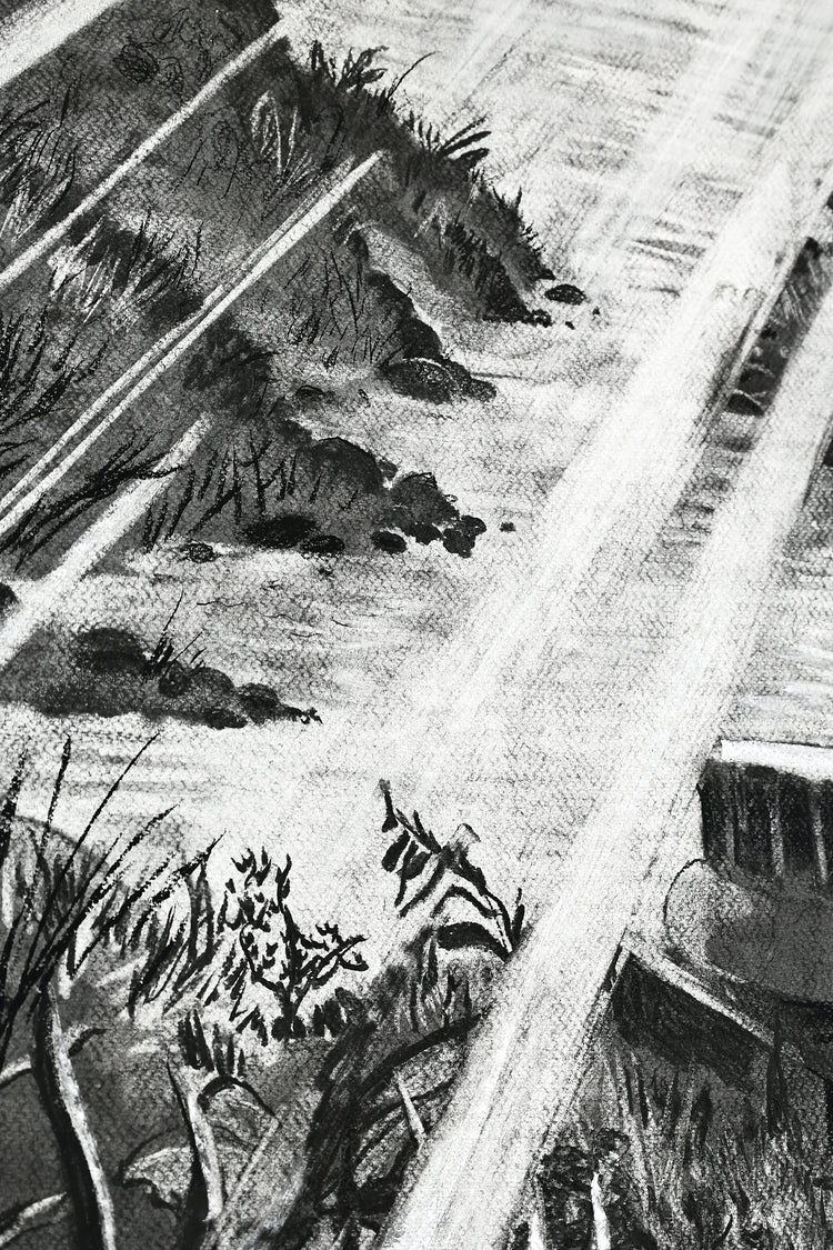 
The Time is Now by Dominic Virtosu: original work, 200x150cm / 78.74x59.06 in, Charcoal on Paper, 2024 (view 27)