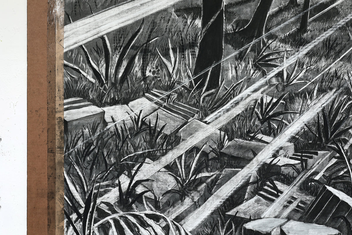 
The Time is Now by Dominic Virtosu: original work, 200x150cm / 78.74x59.06 in, Charcoal on Paper, 2024 (view 30)