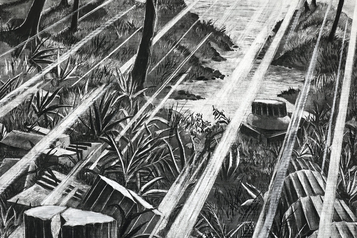 
The Time is Now by Dominic Virtosu: original work, 200x150cm / 78.74x59.06 in, Charcoal on Paper, 2024 (view 31)