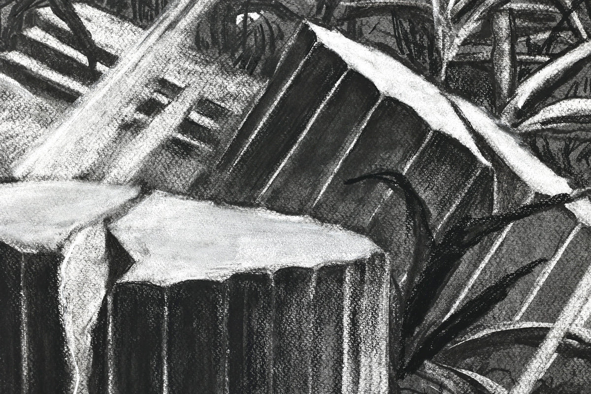 
The Time is Now by Dominic Virtosu: original work, 200x150cm / 78.74x59.06 in, Charcoal on Paper, 2024 (view 33)