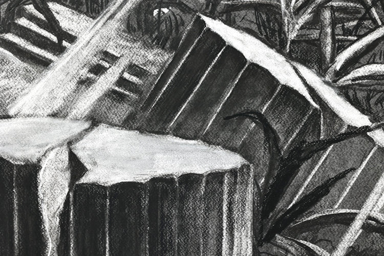 
The Time is Now by Dominic Virtosu: original work, 200x150cm / 78.74x59.06 in, Charcoal on Paper, 2024 (view 33)