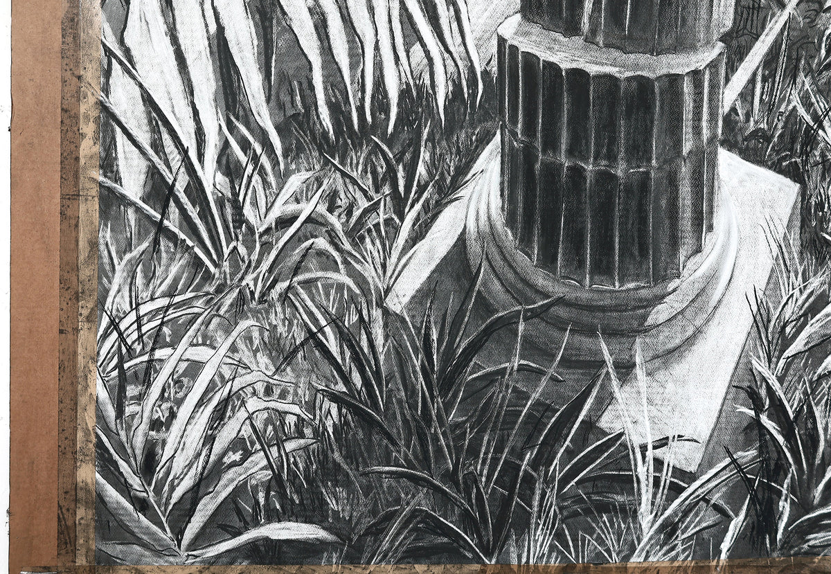 
The Time is Now by Dominic Virtosu: original work, 200x150cm / 78.74x59.06 in, Charcoal on Paper, 2024 (view 36)