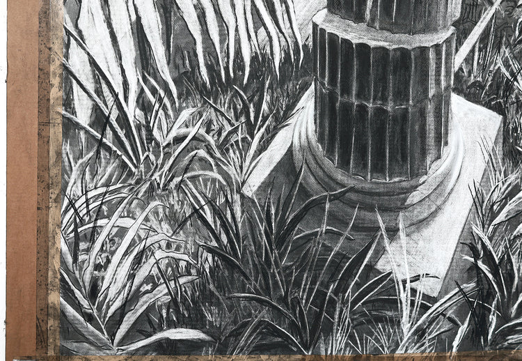 
The Time is Now by Dominic Virtosu: original work, 200x150cm / 78.74x59.06 in, Charcoal on Paper, 2024 (view 36)
