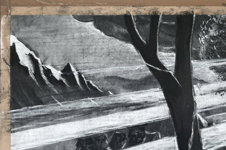 
The Time is Now by Dominic Virtosu: original work, 200x150cm / 78.74x59.06 in, Charcoal on Paper, 2024 (view 39)