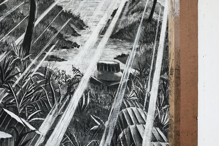 
The Time is Now by Dominic Virtosu: original work, 200x150cm / 78.74x59.06 in, Charcoal on Paper, 2024 (view 40)