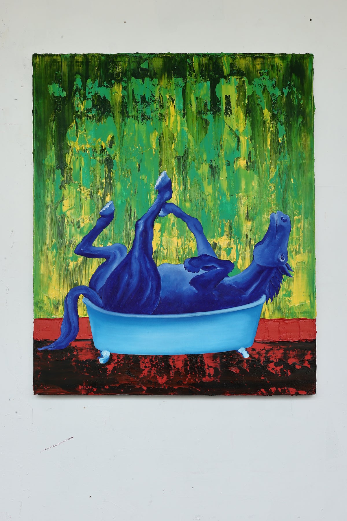 
Blue Horse by Dominic Virtosu: original work, 100x80cm / 39.3x31.49 in, oil on canvas, 2023 (view 12)
