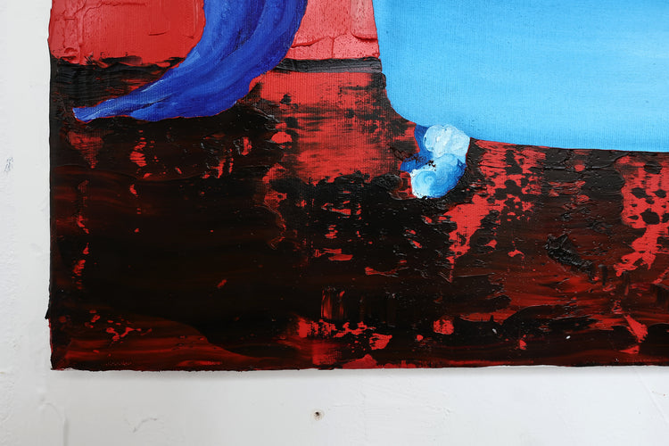 
Blue Horse by Dominic Virtosu: original work, 100x80cm / 39.3x31.49 in, oil on canvas, 2023 (view 4)