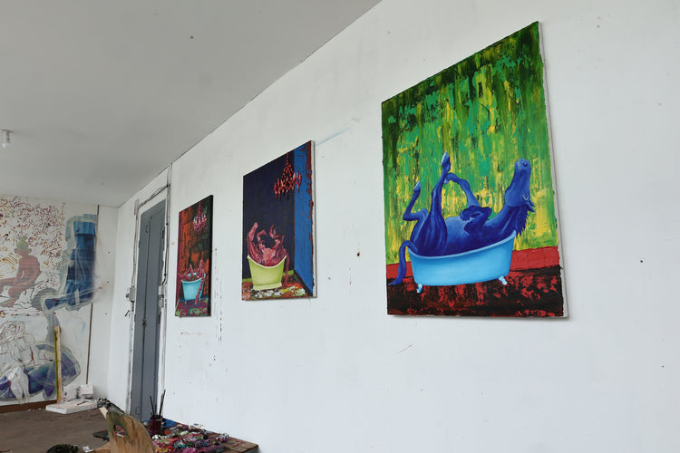 
Blue Horse by Dominic Virtosu: original work, 100x80cm / 39.3x31.49 in, oil on canvas, 2023 (view 13)