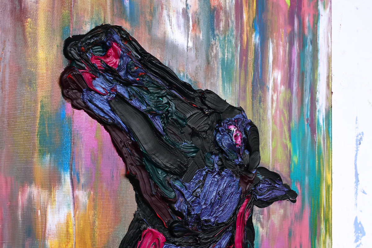 
Dark Prince by Dominic Virtosu: original work, 100x130cm / 39.3 x 51.18 in, oil paint on canvas, 2023 (view 2)