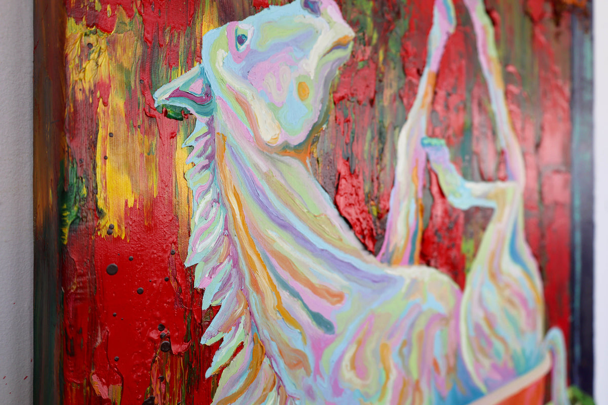 
Free Spirit by Dominic Virtosu: original work, 100x80cm / 39.37x31.49 in, oil on canvas, 2024 (view 4)