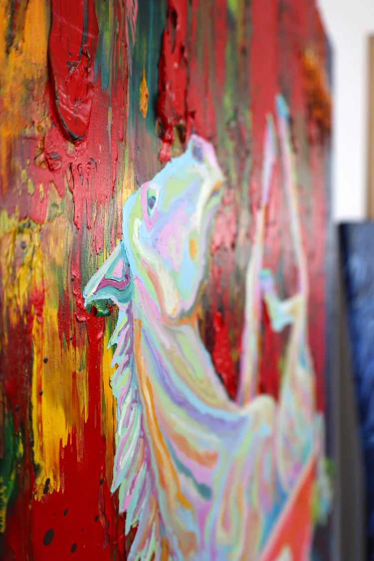 
Free Spirit by Dominic Virtosu: original work, 100x80cm / 39.37x31.49 in, oil on canvas, 2024 (view 5)