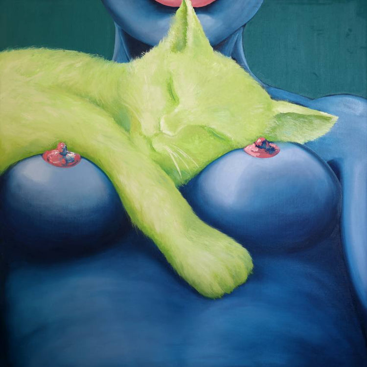 
I am yours by Dominic Virtosu: original work, 80x80cm, oil on canvas, 2026 (view 2)