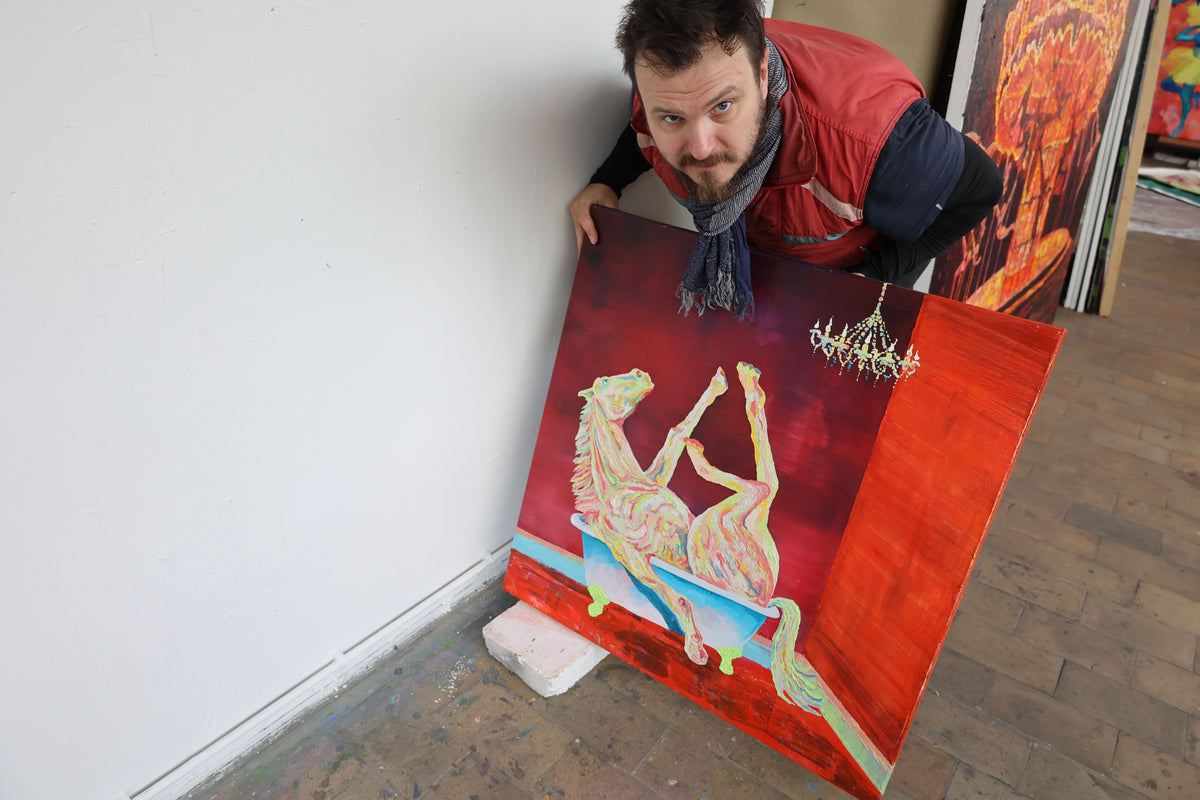 
Just Relaax by Dominic Virtosu: original work, 80x60cm / 31.4x23.6 in, oil on canvas, 2024 (view 6)