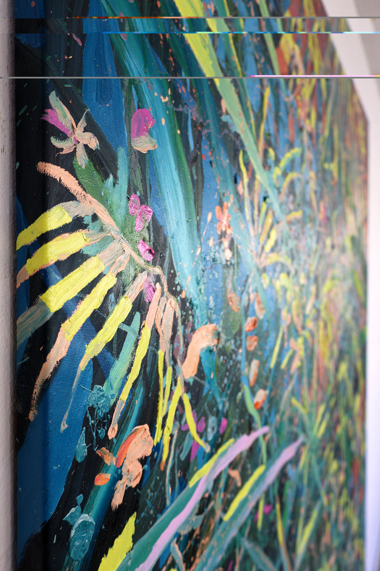 
Light in the Jungle by Dominic Virtosu: original work, 198x156cm, oil on canvas, 2025 (view 7)