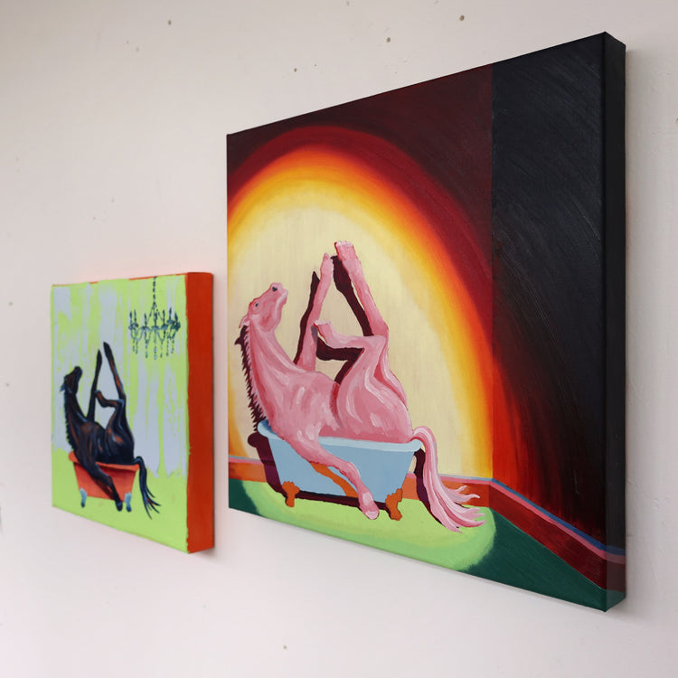 
Light of Hope by Dominic Virtosu: original work, 50x50cm, oil on canvas, 2024 (view 2)