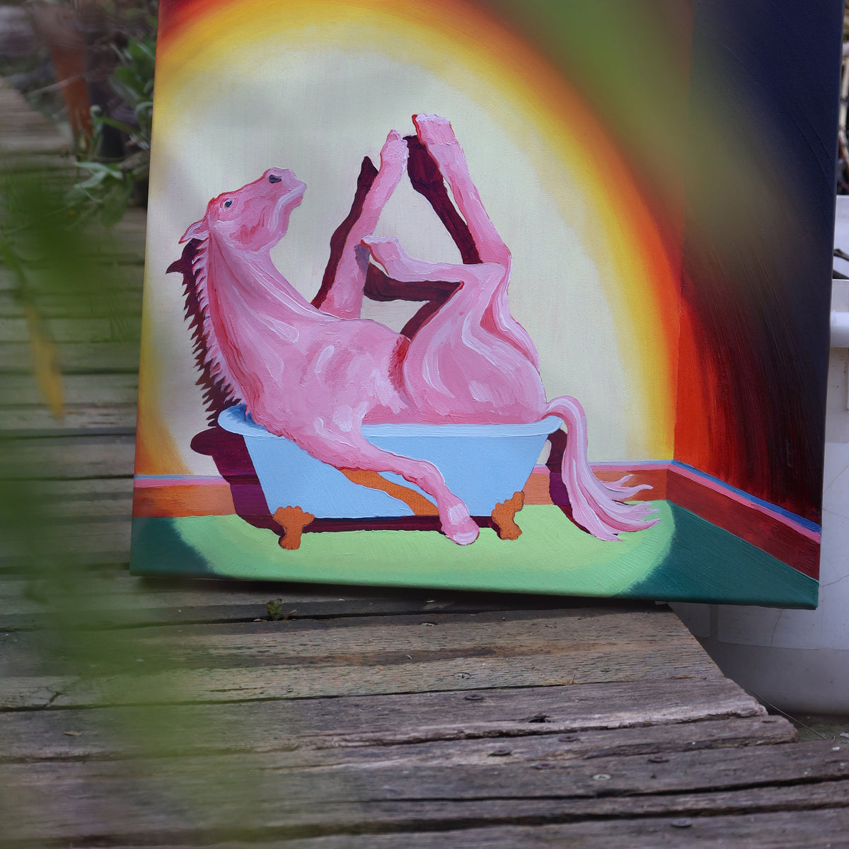 
Light of Hope by Dominic Virtosu: original work, 50x50cm, oil on canvas, 2024 (view 4)