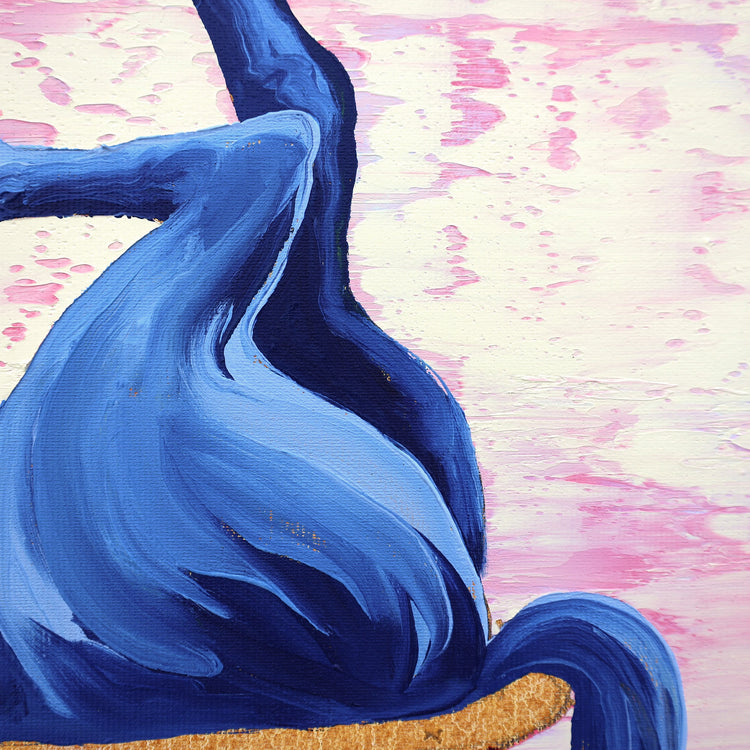 
Magic Blue by Dominic Virtosu: original work, 50x50cm, oil on canvas, 2024 (view 4)