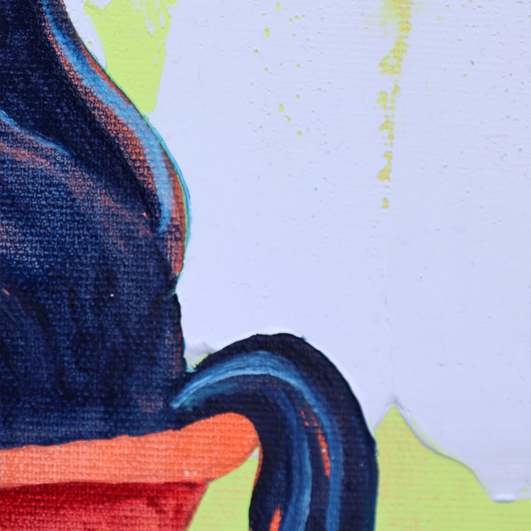 
Now You See Me by Dominic Virtosu: original work, 40x40cm, oil on canvas, 2024 (view 3)