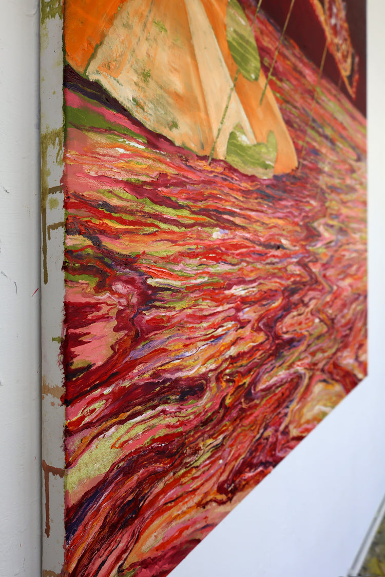 
One day in Paradise by Dominic Virtosu: original work, 150x130cm / 59.06x51.18 in, oil on canvas, 2025 (view 14)
