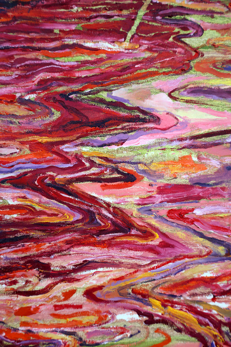 
One day in Paradise by Dominic Virtosu: original work, 150x130cm / 59.06x51.18 in, oil on canvas, 2025 (view 5)