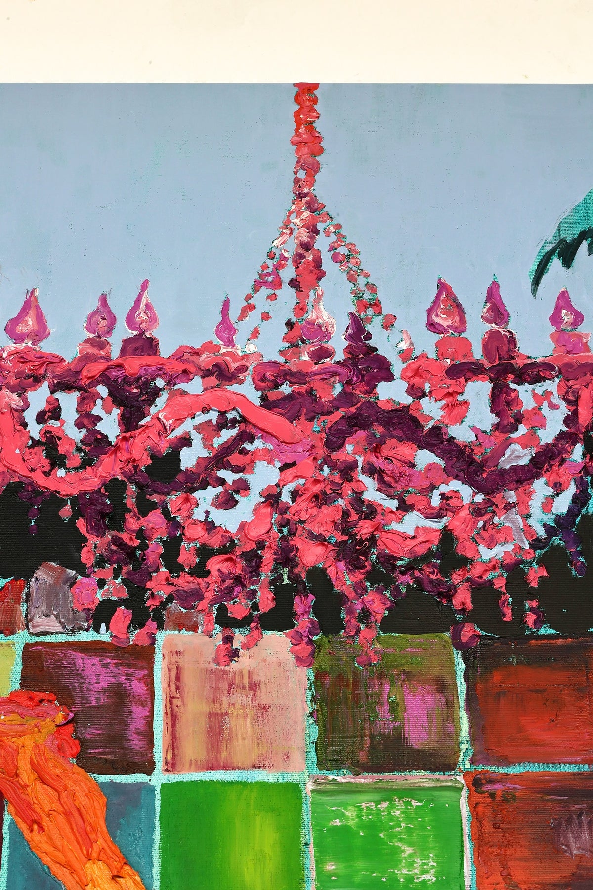 
Orange King by Dominic Virtosu: original work, 130x100cm / 51.18x39.3 in, oil paints on canvas, 2023 (view 10)