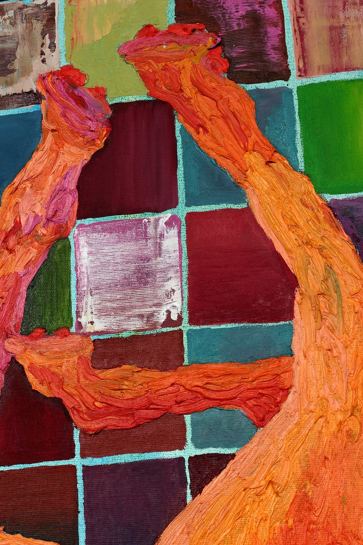 
Orange King by Dominic Virtosu: original work, 130x100cm / 51.18x39.3 in, oil paints on canvas, 2023 (view 11)