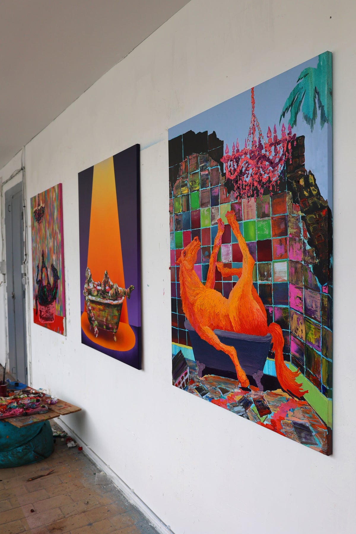 
Orange King by Dominic Virtosu: original work, 130x100cm / 51.18x39.3 in, oil paints on canvas, 2023 (view 4)
