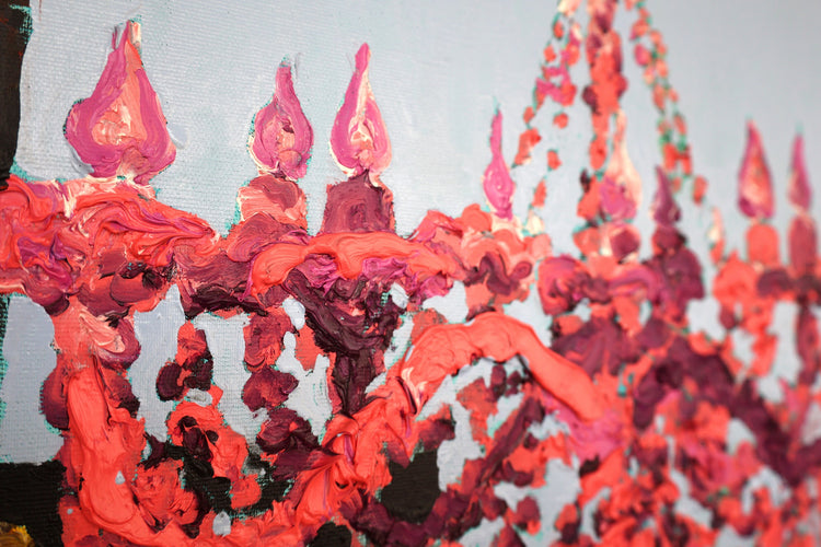 
Orange King by Dominic Virtosu: original work, 130x100cm / 51.18x39.3 in, oil paints on canvas, 2023 (view 7)