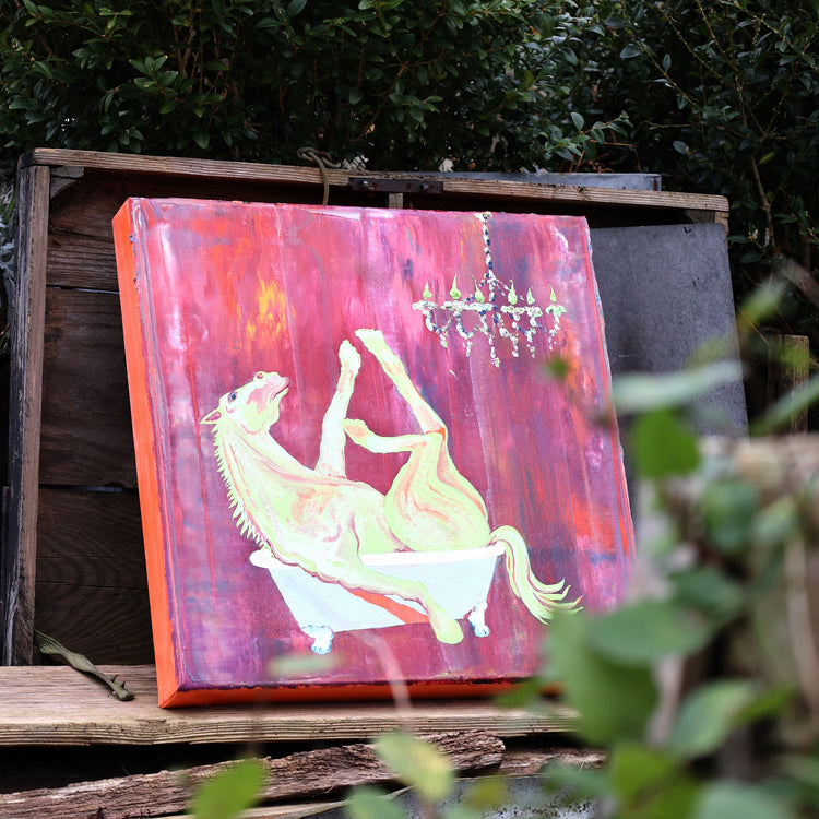 
Pure Soul by Dominic Virtosu: original work, 40x40cm, oil on canvas, 2024 (view 2)