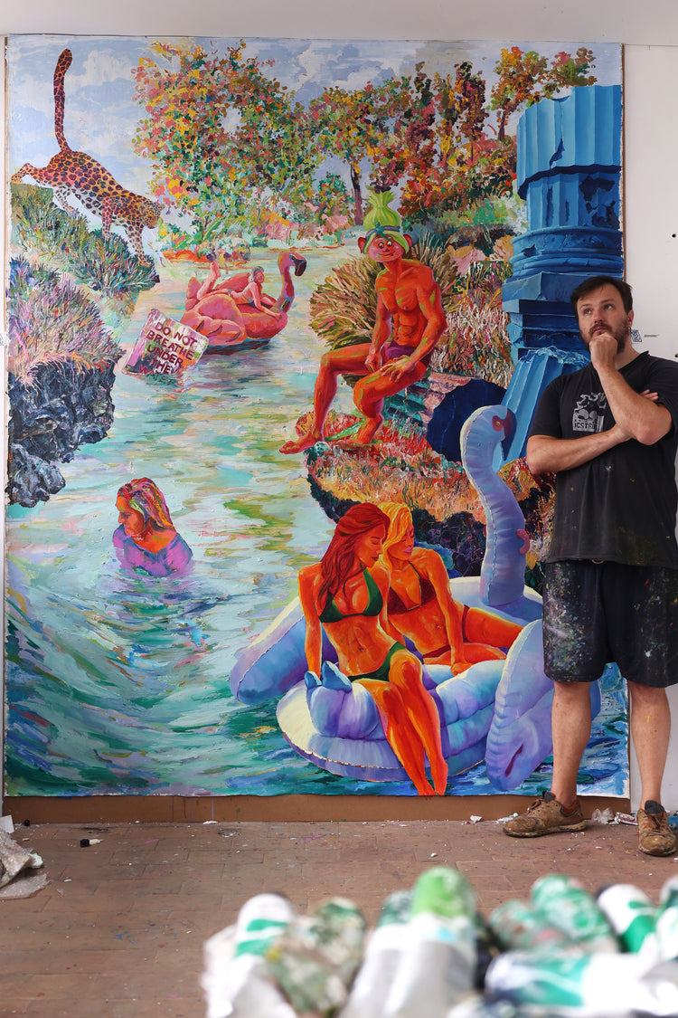 
Puer Aeternus by Dominic Virtosu: original work, 280x205cm, oil on canvas, 2023 (view 19)